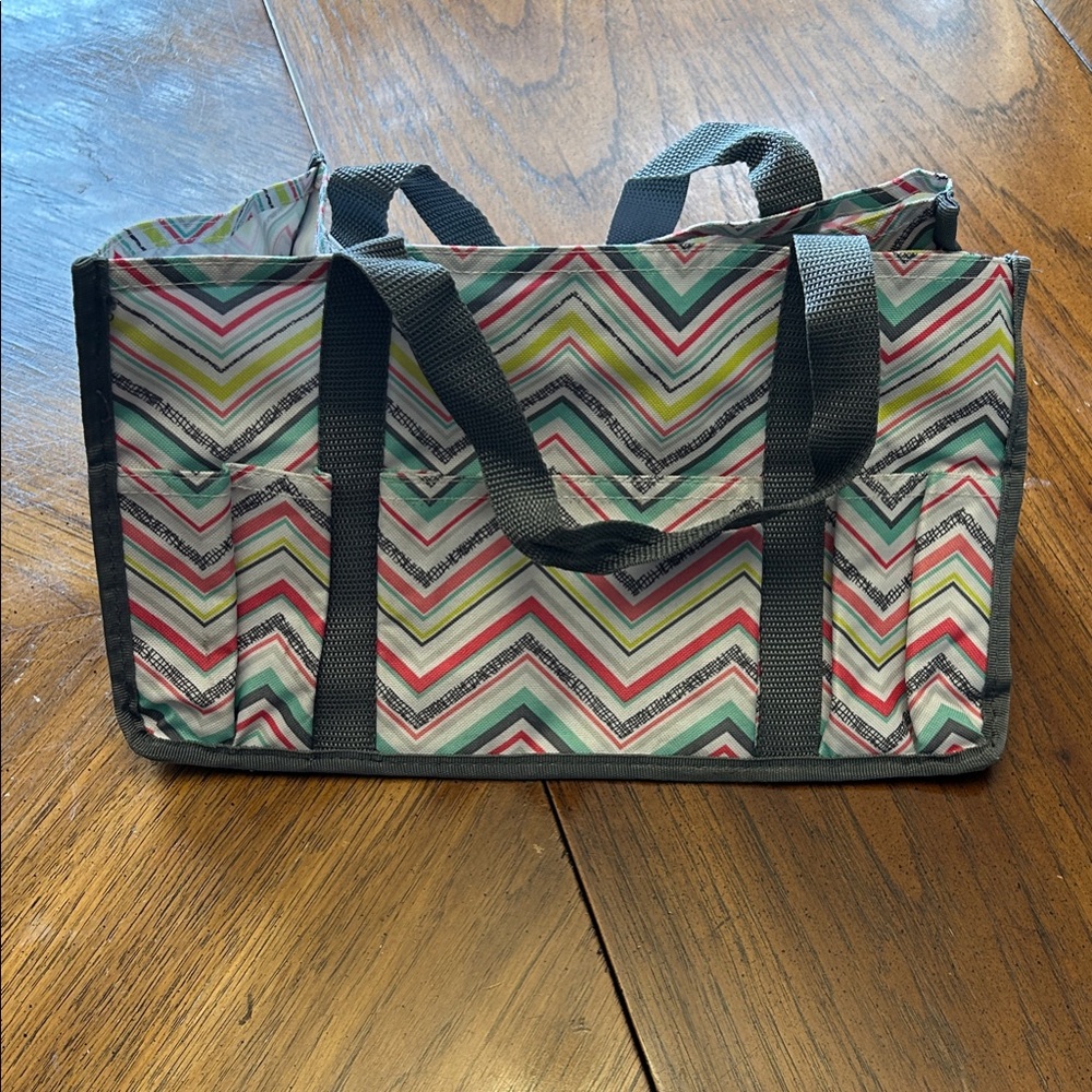 Thirty-One Multicolor Chevron Small Tote